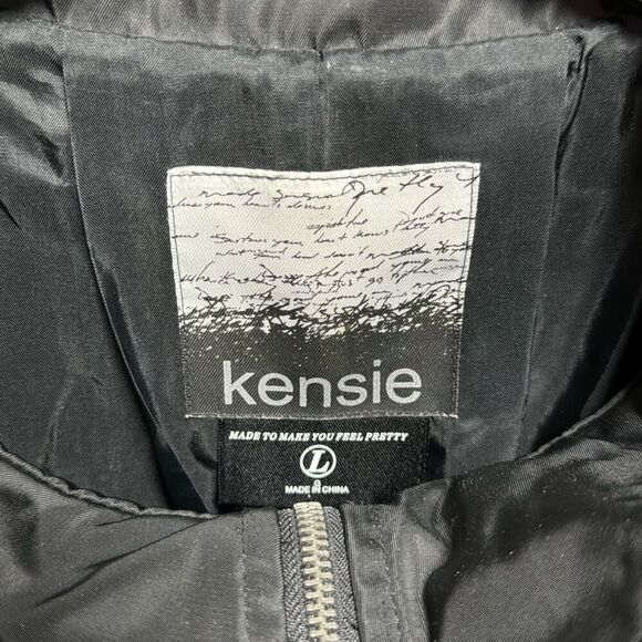 Kensie Women’s Black Rosette Quarter Sleeve Jacket Size Large - Picture 5 of 8